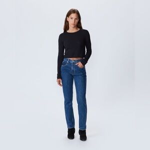 SLVRLAKE Denim Virginia Slim Claremont High Rise Denim - Size 23